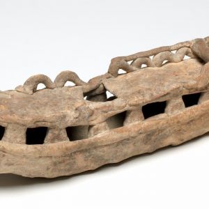 Model Ship. Warship Model. Clay. Production Place: Cyprus. 300-201 B.C. Hellenistic Period. Lewis Collection.